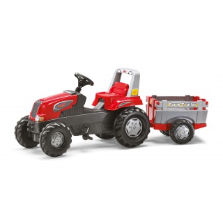 Minamas traktorius su priekaba - vaikams nuo 3 iki 8 metų | rollyJunior RT | Rolly Toys
